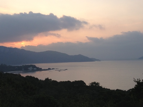 Sunrise over Cheung Sha beach